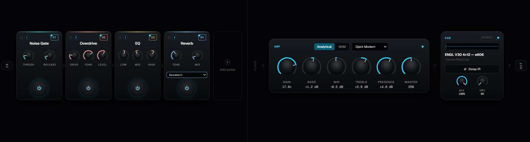 Axion session screenshot — Creature heavy rhythm chain