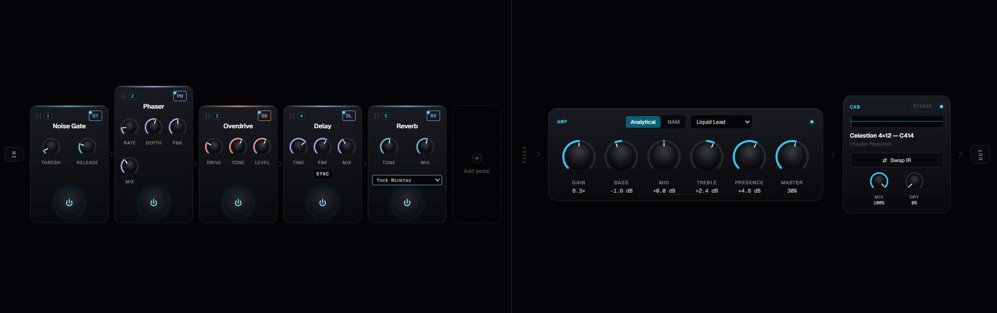 Axion session screenshot — Ephemeral lead chain